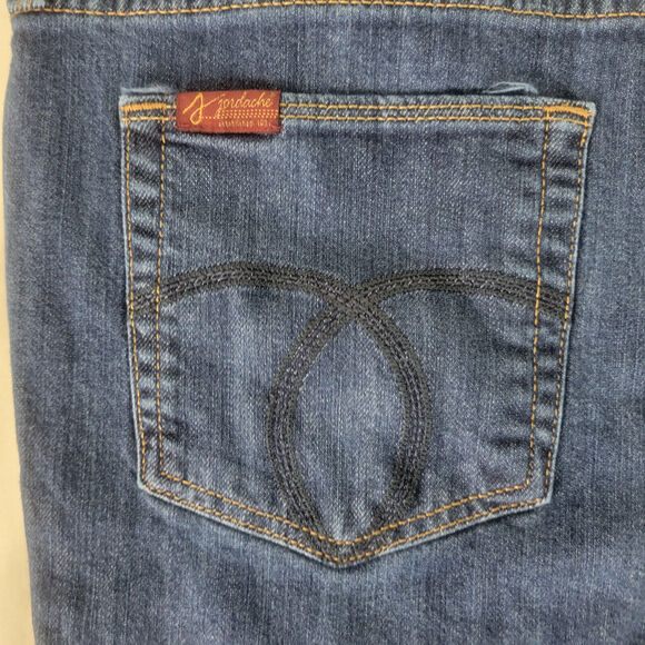 Jordache Jeans Womens 16 Blue Mid Rise Denim Bootcut Medium Wash W35 x L26 - Picture 14 of 16